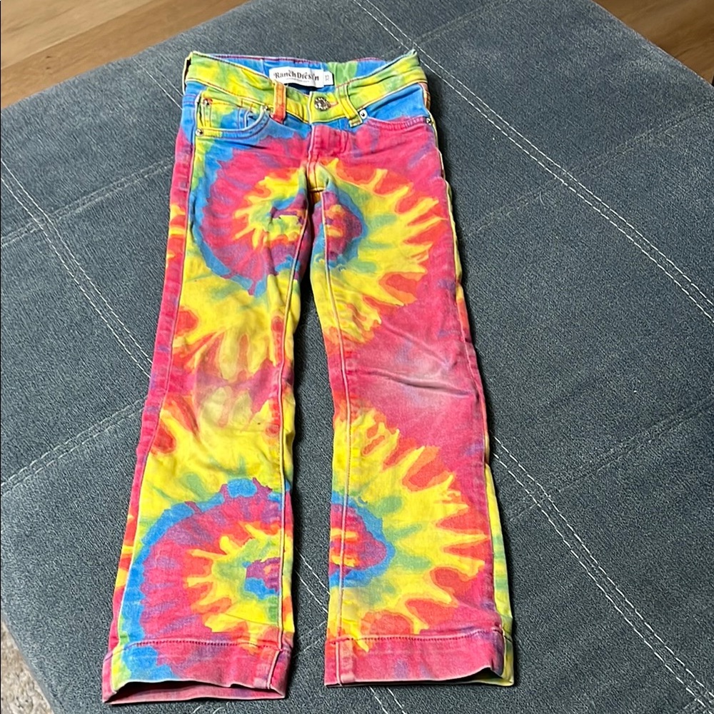Colorful Tie-Dye Jeans